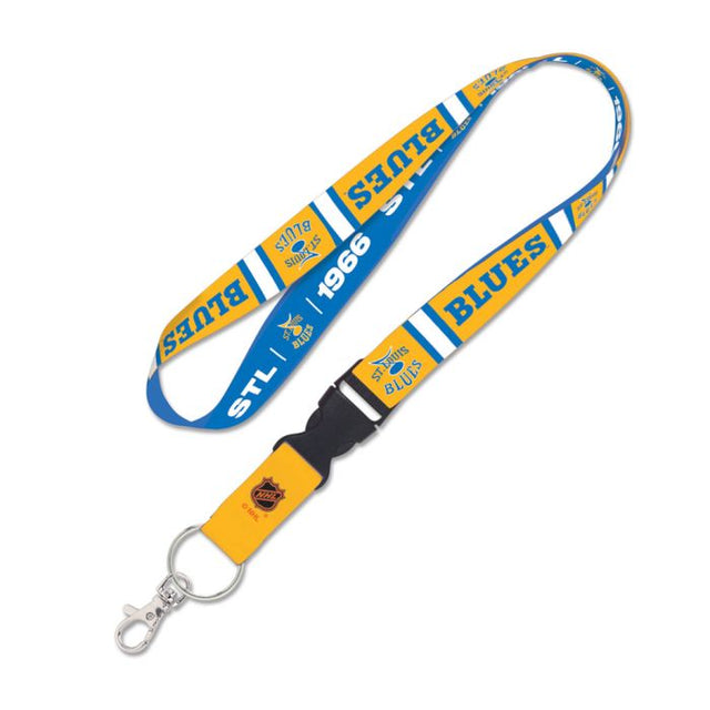 Cordón de edición especial de los St. Louis Blues con hebilla desmontable de 1"