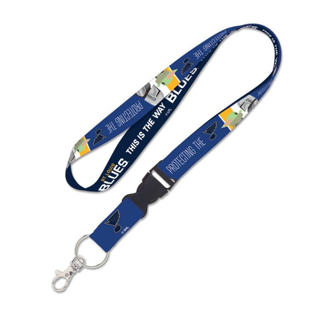 St. Louis Blues / Star Wars Mandalorian Lanyard w/detachable buckle 1"