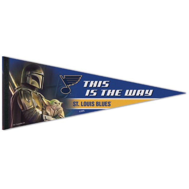 St. Louis Blues / Star Wars Mandalorian Premium Pennant 12" x 30"