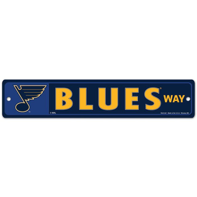 St. Louis Blues Street / Zone Sign 3.75" x 19"