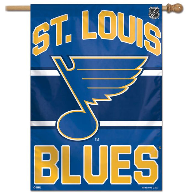 Bandera vertical de los St. Louis Blues de 28" x 40"