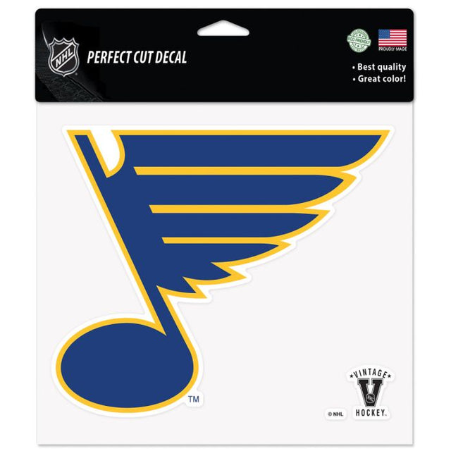 St. Louis Blues / Vintage Perfect Cut Color Decal 8" x 8"
