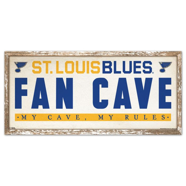 St. Louis Blues Wood Sign 8" x 17"