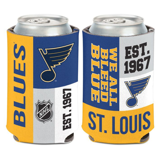 St. Louis Blues color block Can Cooler 12 oz.
