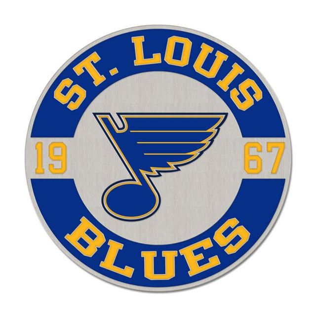 St. Louis Blues round est Collector Enamel Pin Jewelry Card