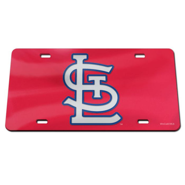 St. Louis Cardinals Acrylic Classic License Plates