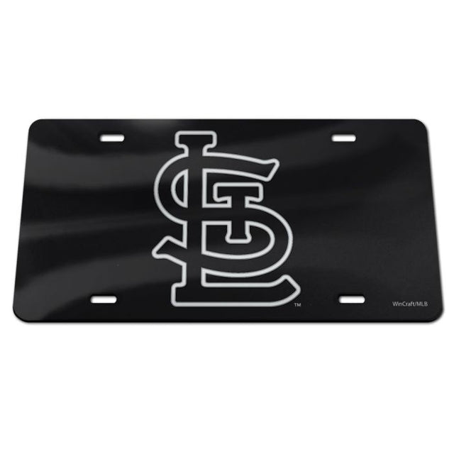 St. Louis Cardinals Black Specialty Acrylic License Plate