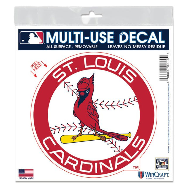 St. Louis Cardinals / Cooperstown All Surface Decal 6" x 6"