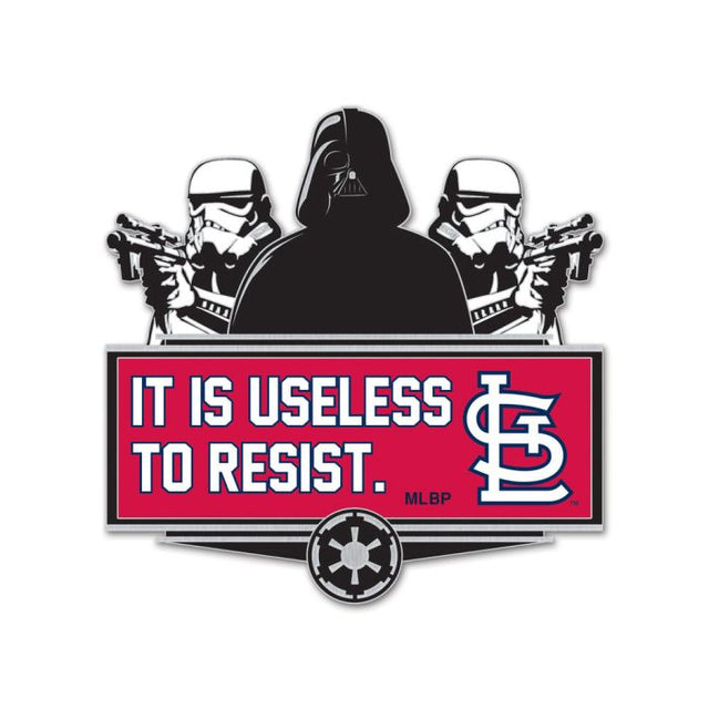 Tarjeta de joyería con pin de colección de Darth Vader y Storm Troopers de los St. Louis Cardinals