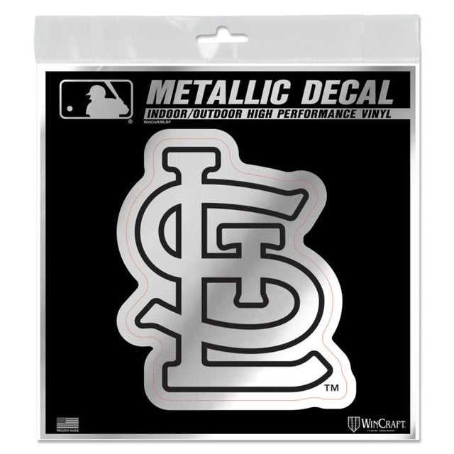 St. Louis Cardinals Decal Metallic 6" x 6"