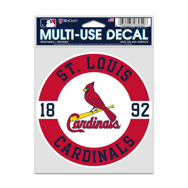 Calcomanías para fanáticos de los St. Louis Cardinals de 3,75" x 5"