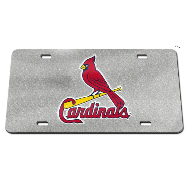 St. Louis Cardinals GLITTER Specialty Acrylic License Plate