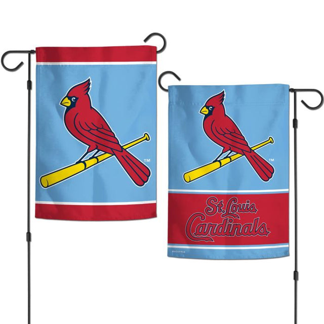 Banderas de jardín de los St. Louis Cardinals, de 2 lados, 12,5" x 18"