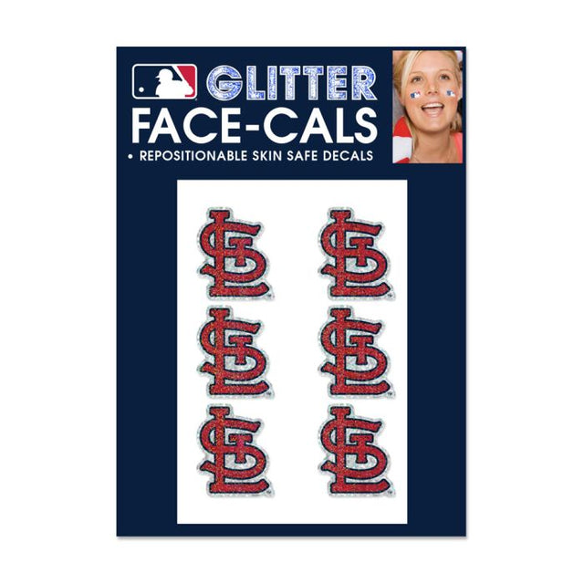 St. Louis Cardinals Glitter Tattoo 6 Pack