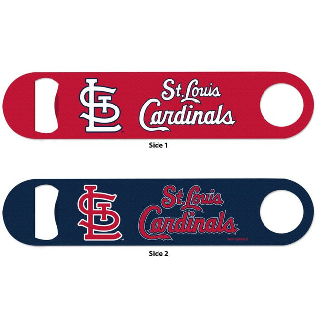 Abridor de botellas de metal de los St. Louis Cardinals de 2 lados