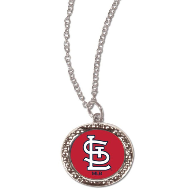 Collar de los St. Louis Cardinals con tarjeta de joyería con dije