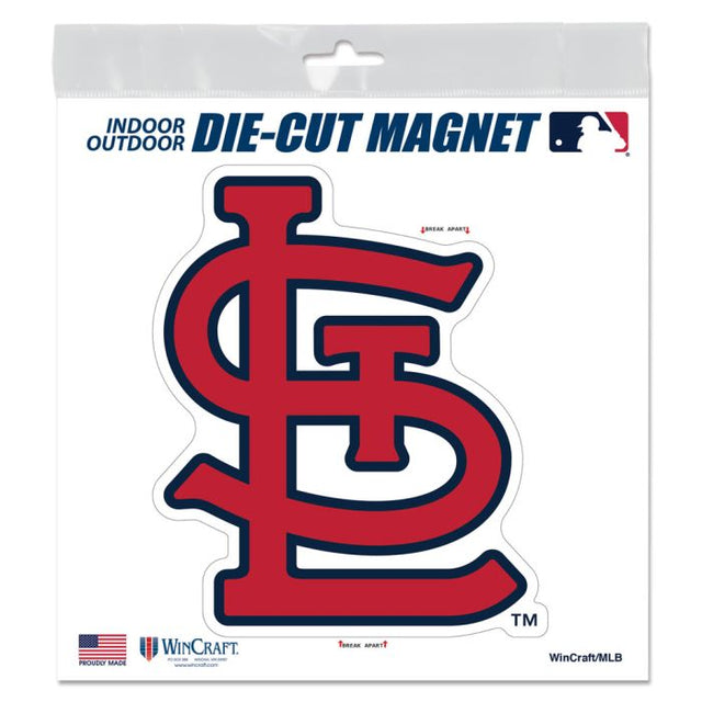 Imanes para exteriores de los St. Louis Cardinals, 6" x 6"