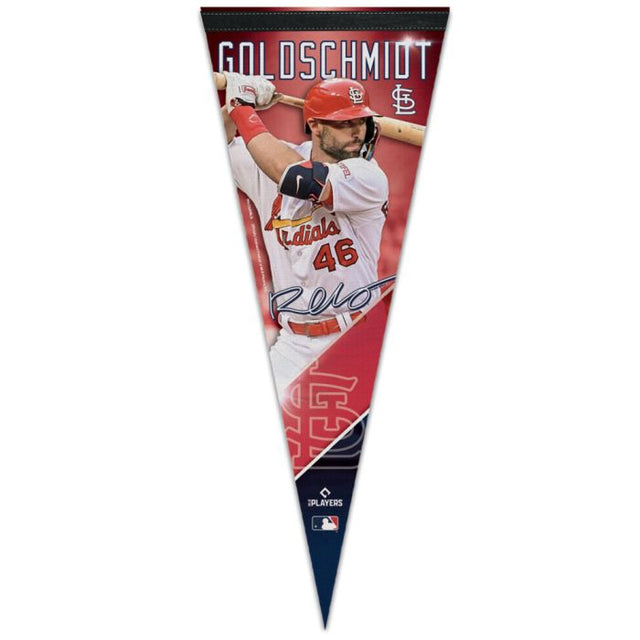 圣路易斯红雀队优质锦旗 12 英寸 x 30 英寸 Paul Goldschmidt