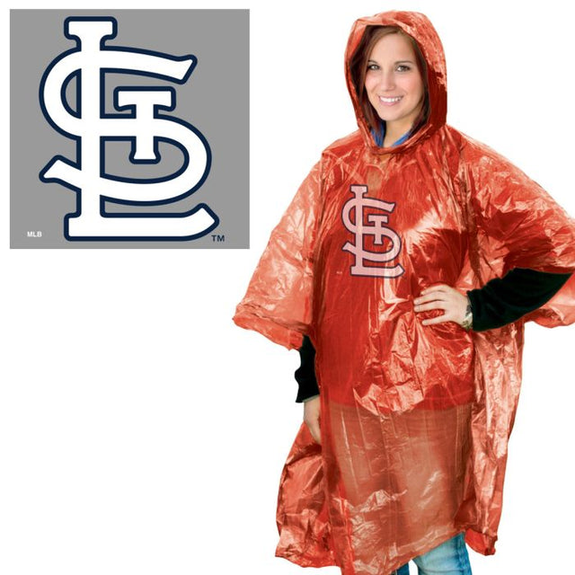 Poncho de lluvia de los Cardenales de San Luis