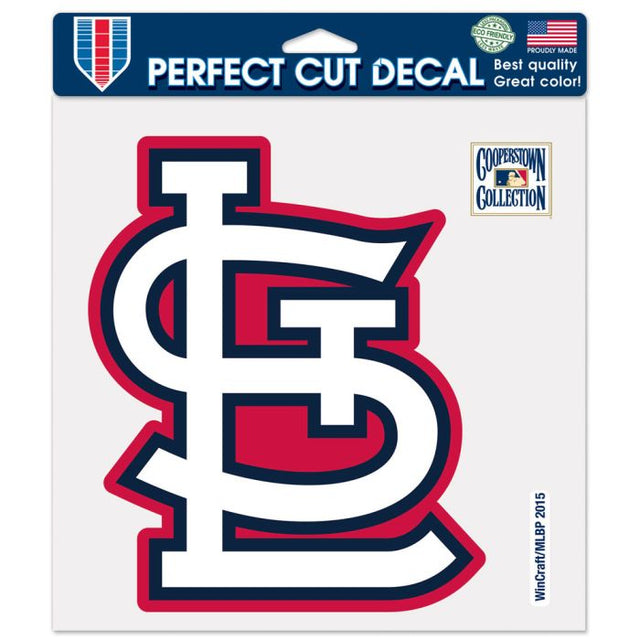Calcomanía con el logotipo retro de los St. Louis Cardinals, de corte perfecto, de 8" x 8"