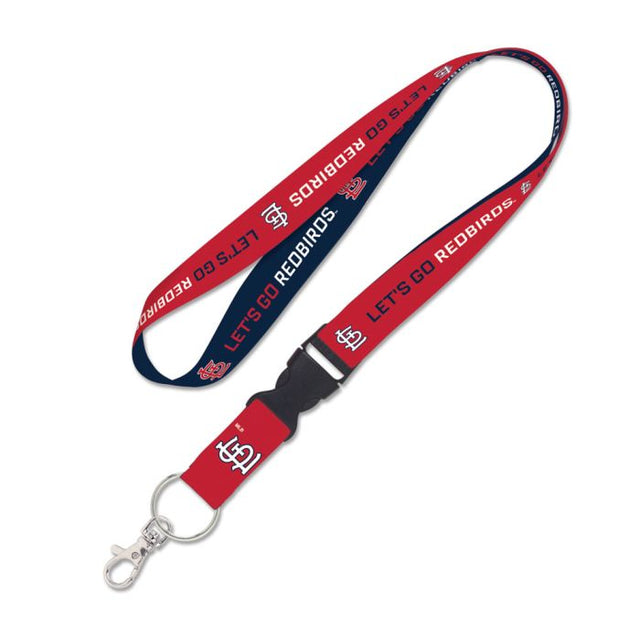 St. Louis Cardinals SLOGAN Lanyard w/detachable buckle 1"