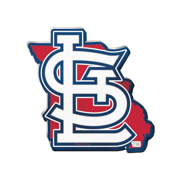 Emblema acrílico para automóvil de los St. Louis Cardinals STATE