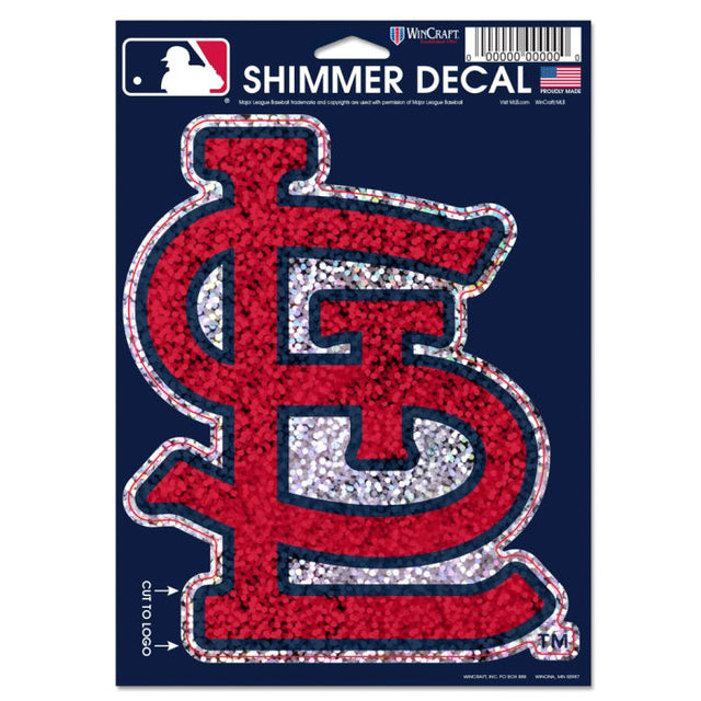 St. Louis Cardinals Shimmer Decals 5" x 7"