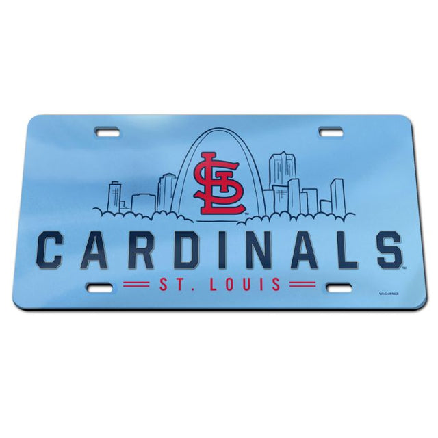 Matrícula acrílica especial de los St. Louis Cardinals