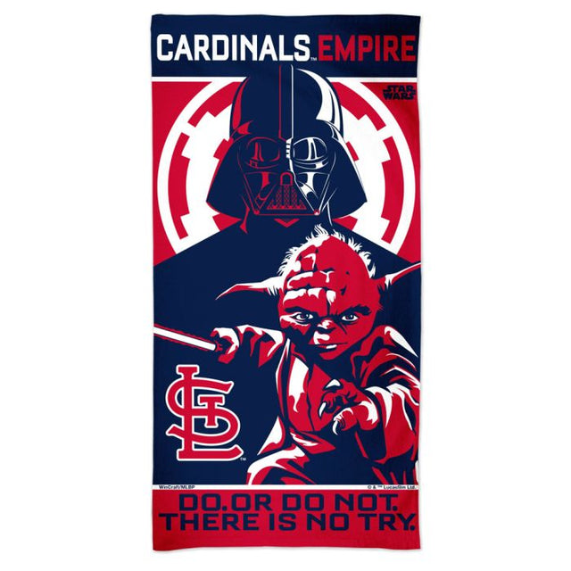 St. Louis Cardinals / Star Wars Darth Vader and Yoda Spectra Beach Towel 30" x 60"