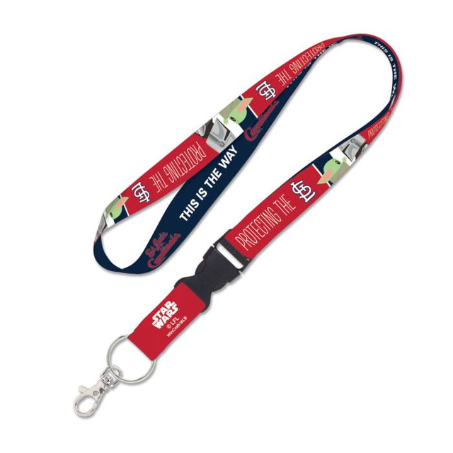 St. Louis Cardinals / Star Wars Mandalorian Lanyard w/detachable buckle 1"