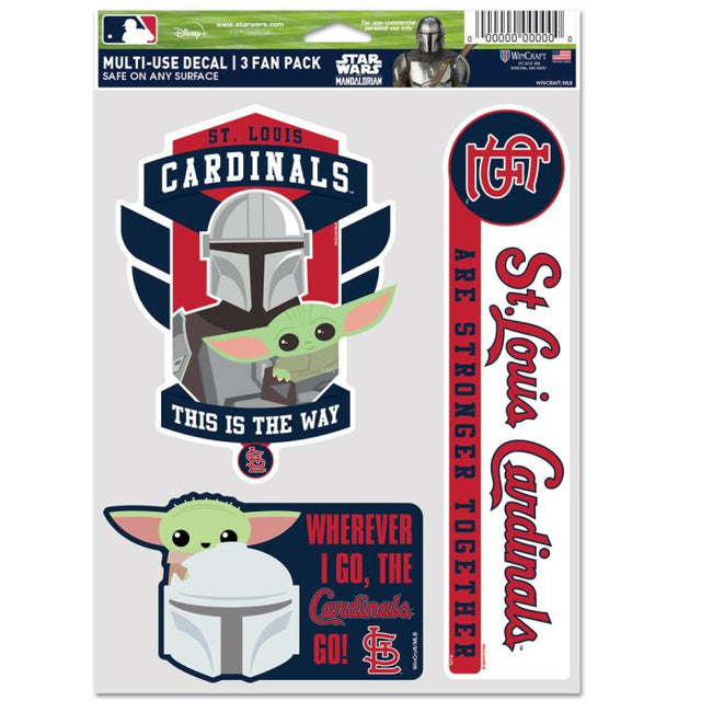 St. Louis Cardinals / Star Wars Mandalorian Multi Use 3 Fan Pack