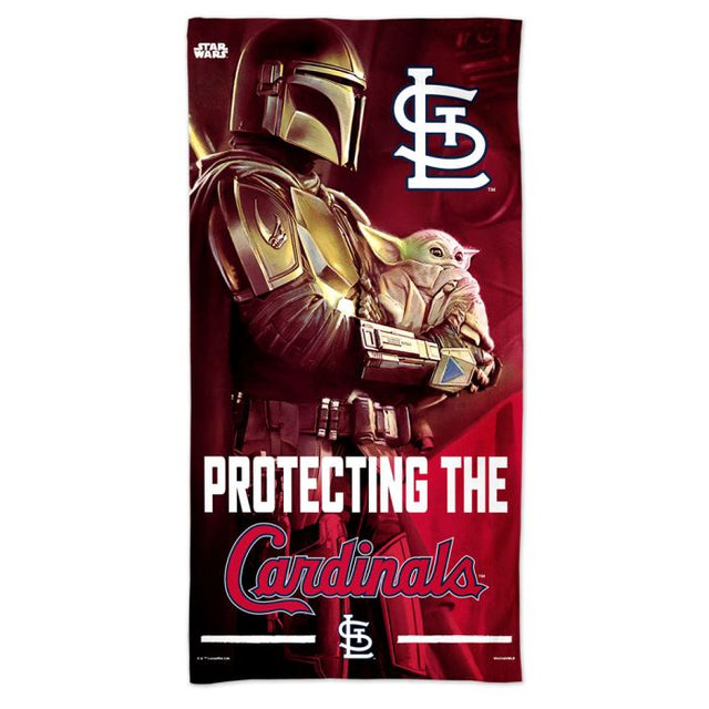 St. Louis Cardinals / Star Wars Mandalorian Spectra Beach Towel 30" x 60"