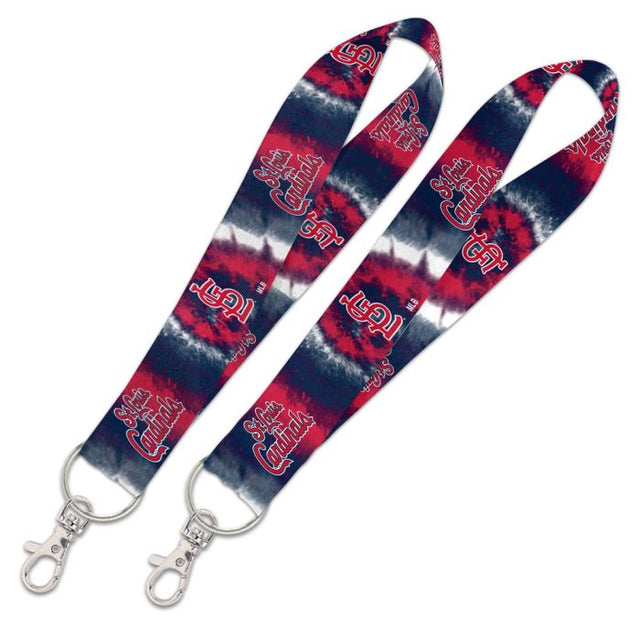 St. Louis Cardinals TDYE Lanyard Key Strap 1"