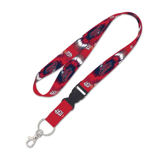 St. Louis Cardinals TDYE Lanyard w/detachable buckle 1"