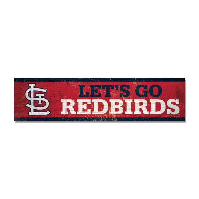 St. Louis Cardinals Wooden Magnet 1.5" X 6"