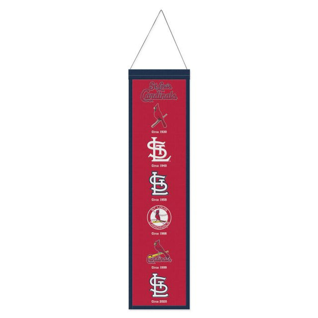 St. Louis Cardinals Wool Banner 8" x 32"