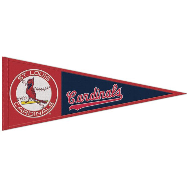 Banderín de lana de los St. Louis Cardinals de 13" x 32"