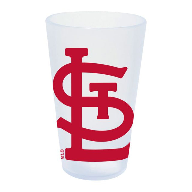 Vaso de pinta de silicona de 16 oz con forma de carámbano de los St. Louis Cardinals