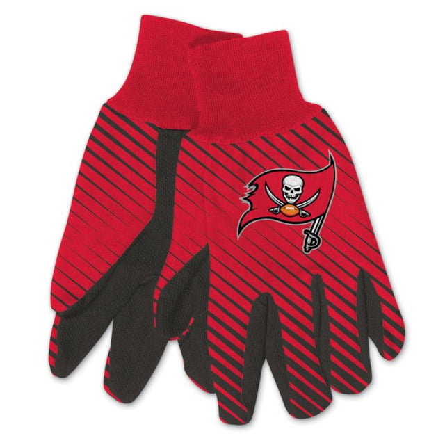 Guantes bicolor para adultos de los Tampa Bay Buccaneers