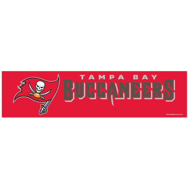 Tampa Bay Buccaneers Bumper Strip 3" x 12"