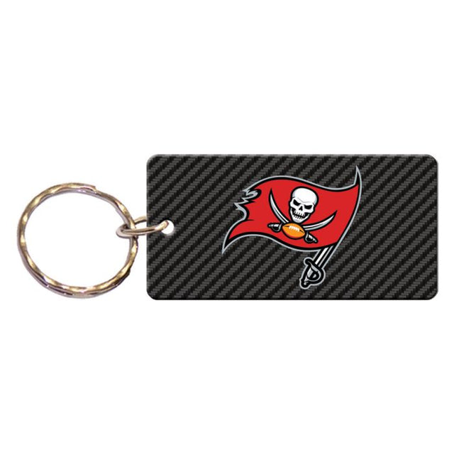 Tampa Bay Buccaneers CARBON Keychain Rectangle