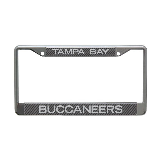 Tampa Bay Buccaneers CARBON Lic Plt Frame S/L Printed