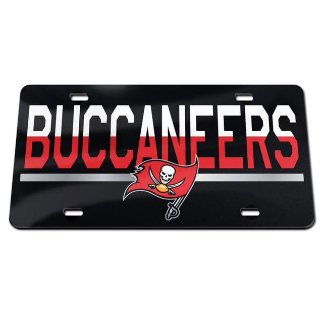 Tampa Bay Buccaneers COLOR DUO Specialty Acrylic License Plate