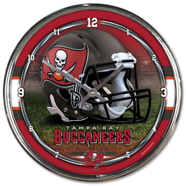 Tampa Bay Buccaneers Chrome Clock