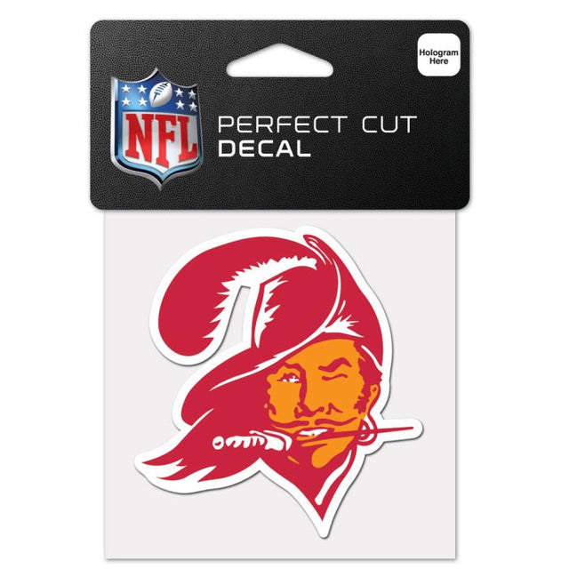 Tampa Bay Buccaneers / Classic Logo RETRO Perfect Cut Color Decal 4" x 4"