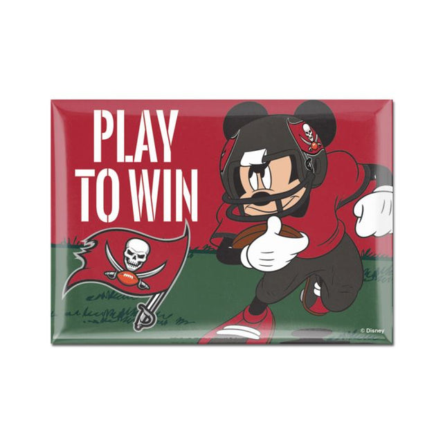 Imán de metal de los Tampa Bay Buccaneers/Disney de 2,5" x 3,5"