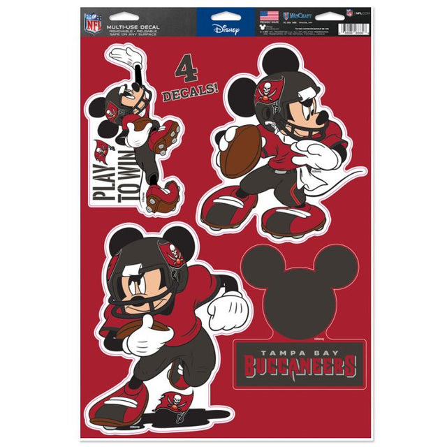 Calcomanía multiusos de los Tampa Bay Buccaneers y Disney, 11 x 17 pulgadas