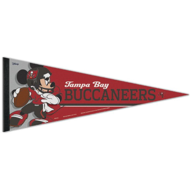 Banderín premium de los Tampa Bay Buccaneers / Disney de 12" x 30"