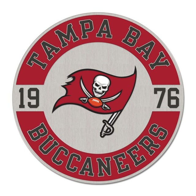 Tarjeta de joyería con pin esmaltado de coleccionista establecido de los Tampa Bay Buccaneers