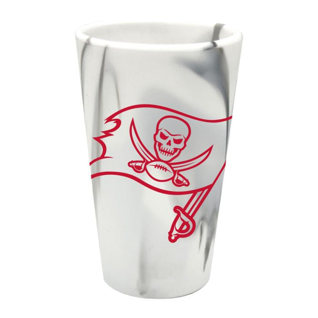 Vaso de pinta de silicona de 16 oz con diseño de los Tampa Bay Buccaneers